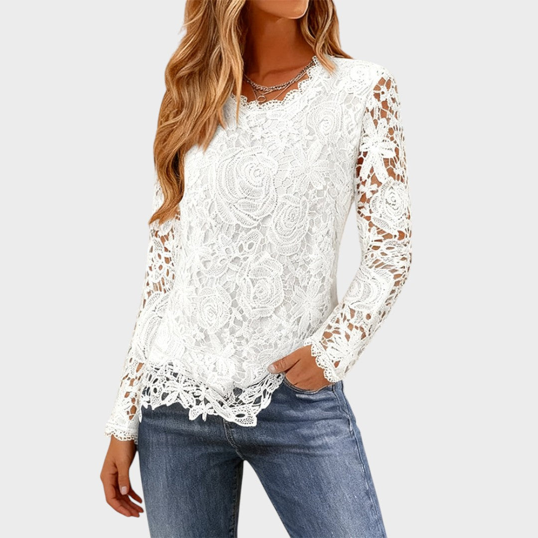 Julieta™ | Long Sleeve Lace Blouse