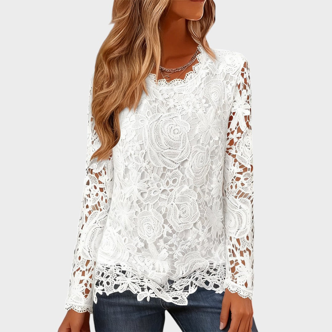 Julieta™ | Long Sleeve Lace Blouse