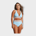 Bikini with Lace Details and High Waist