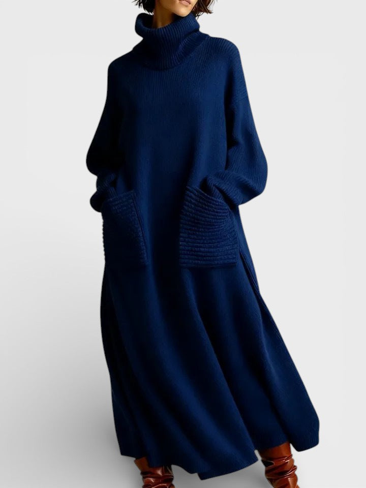 Elena™ | High Neck Knit Dress