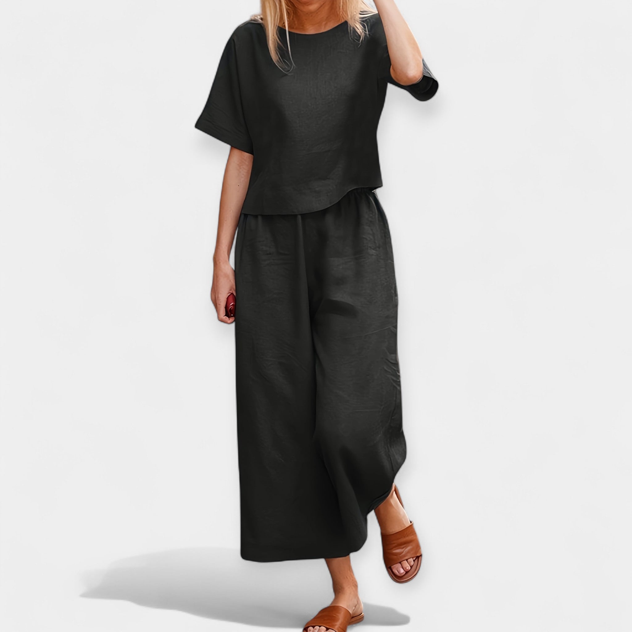 Lightweight Shorts Set with Short Sleeve Shirt