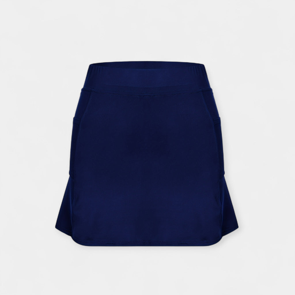 High-Waisted Shorts with Skirt