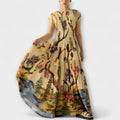 Pleated Dress with Print