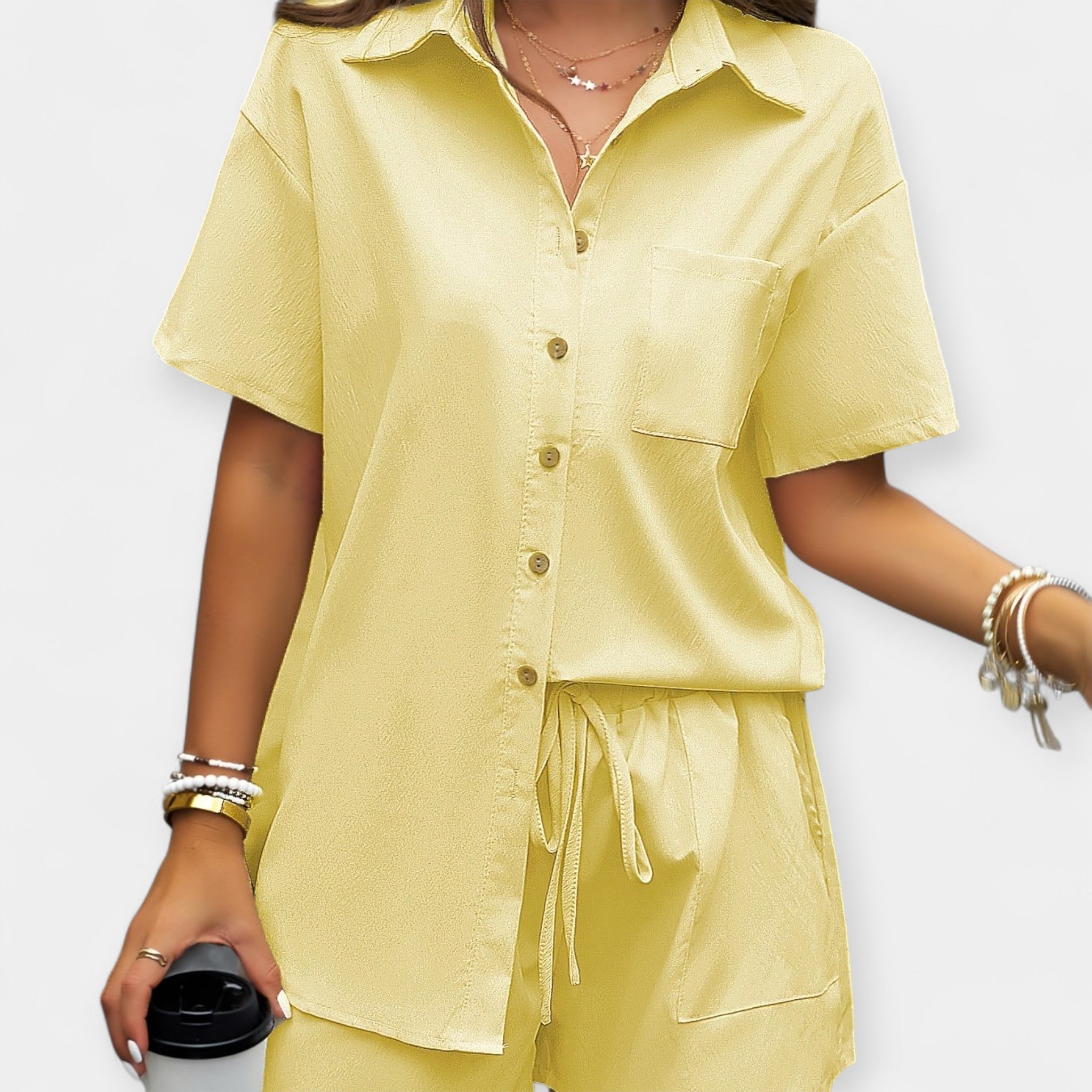 Comfortable Set with Shirt and Shorts
