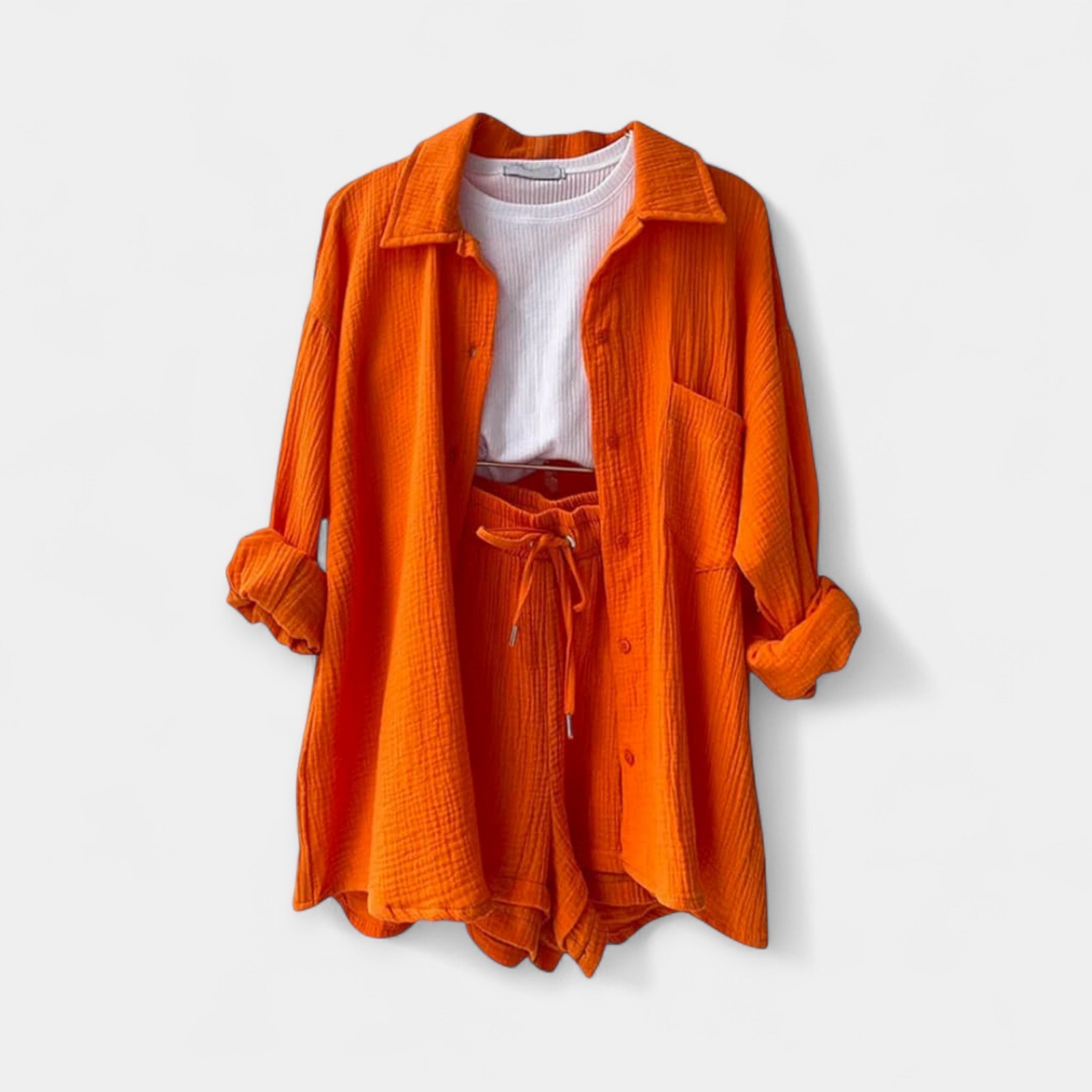 Two-Piece Summer Set Topaz and Shorts