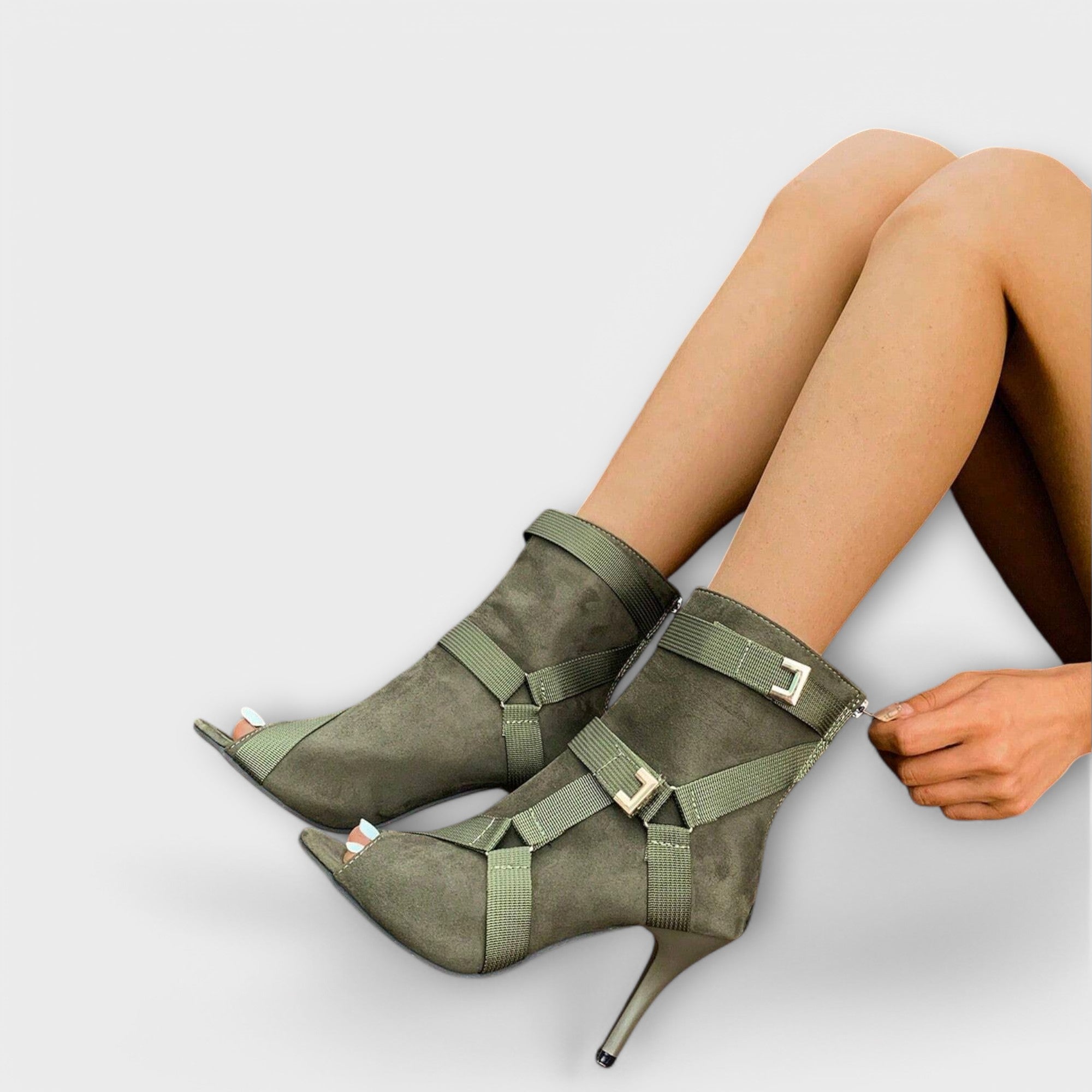 Alga - Elegant Heels with Open Toe