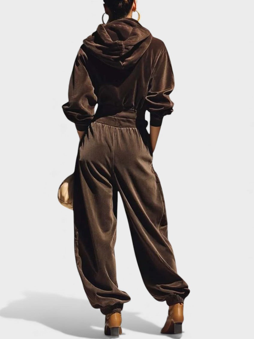 Carla™ | Velvet Set with Wide Pants