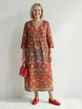 Carter | Rochie Midi Patchwork cu Ușurință