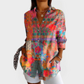 Vintage Shirt with Floral Pattern