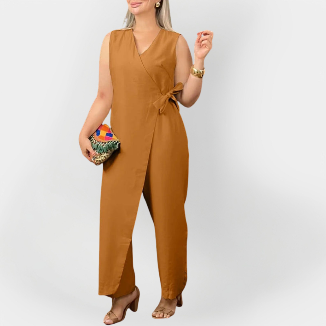 Stylish Sleeveless Jumpsuit