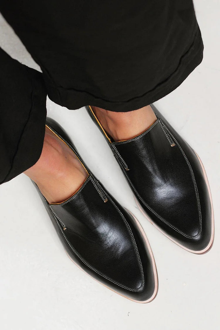Zofia™ | Mocasin Patchwork Negru