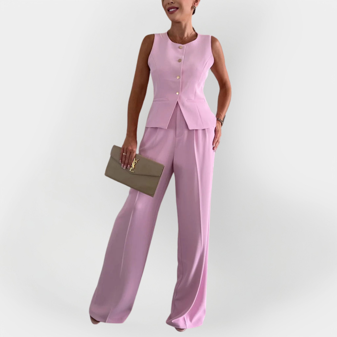 Elegant Pants and Sleeveless Top Set