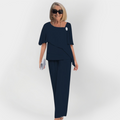 Elegant Double Top and Pants Set