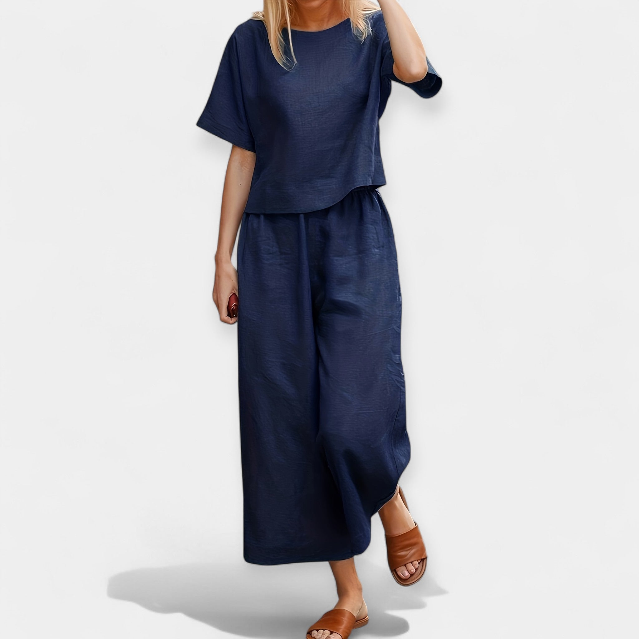 Lightweight Shorts Set with Short Sleeve Shirt