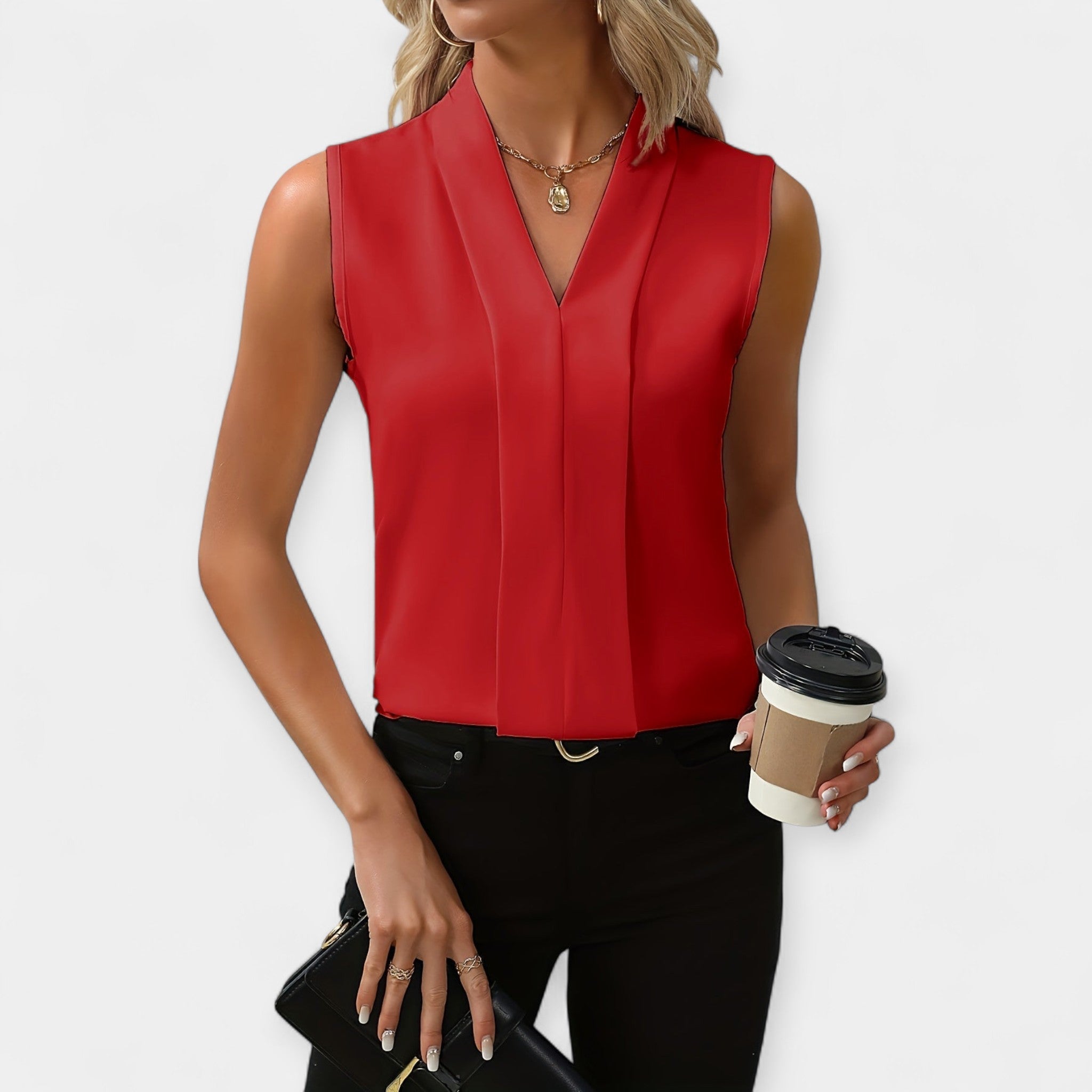 Classic Sleeveless Blouse