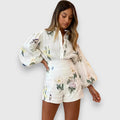 Two-Piece Set with Bright Floral Pattern
