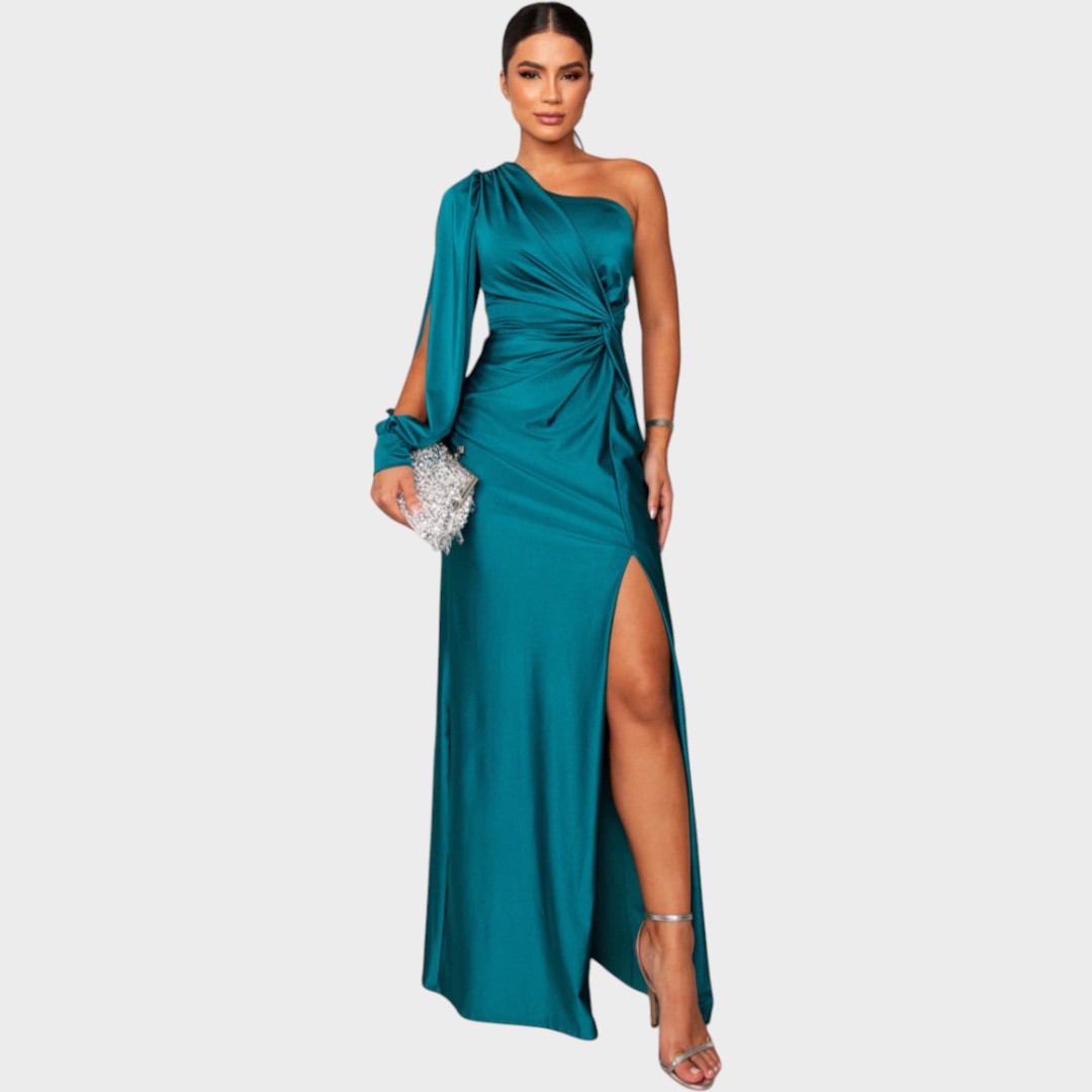 Rasa – Elegant Long Dress with One Shoulder