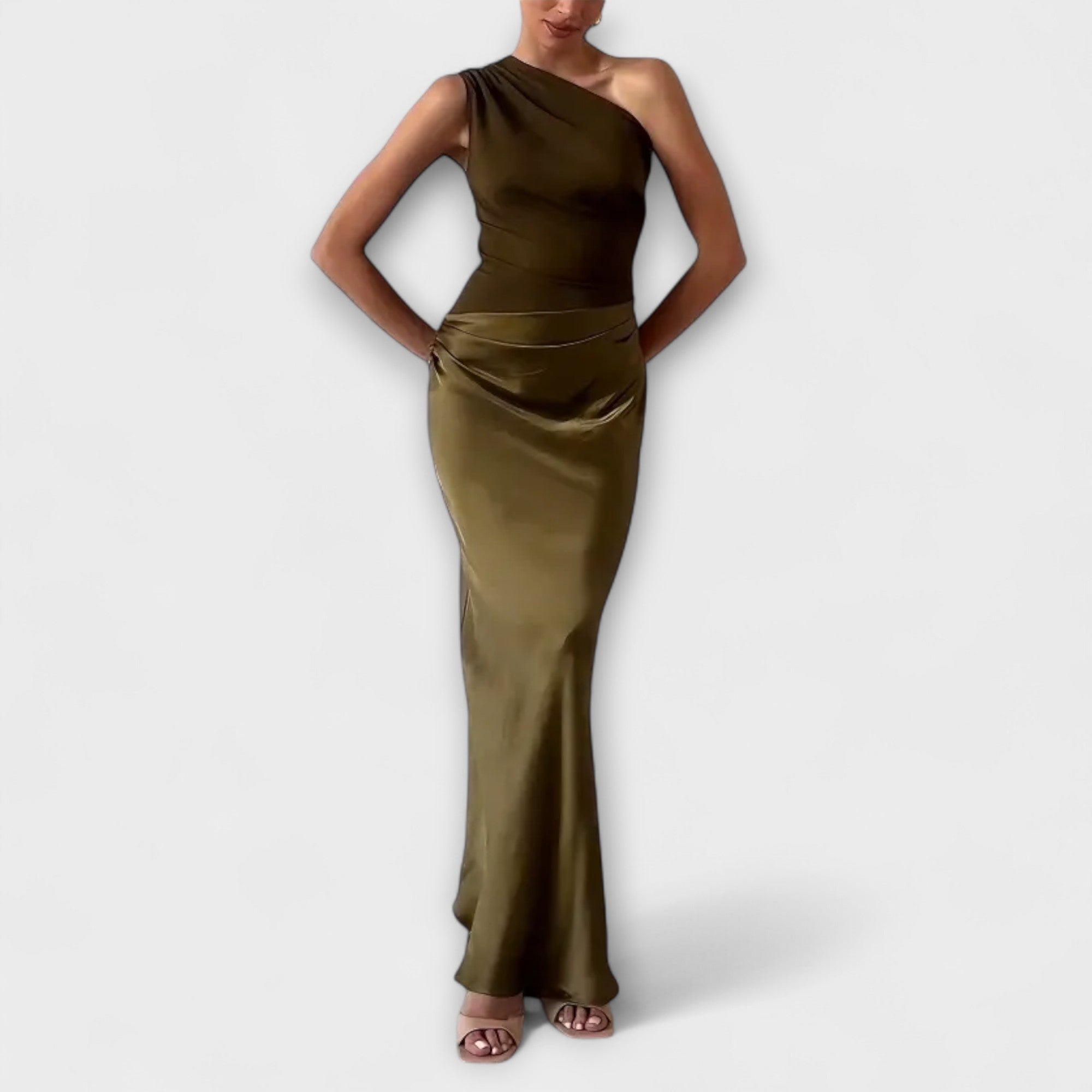 Maxi Dress with Open Strap