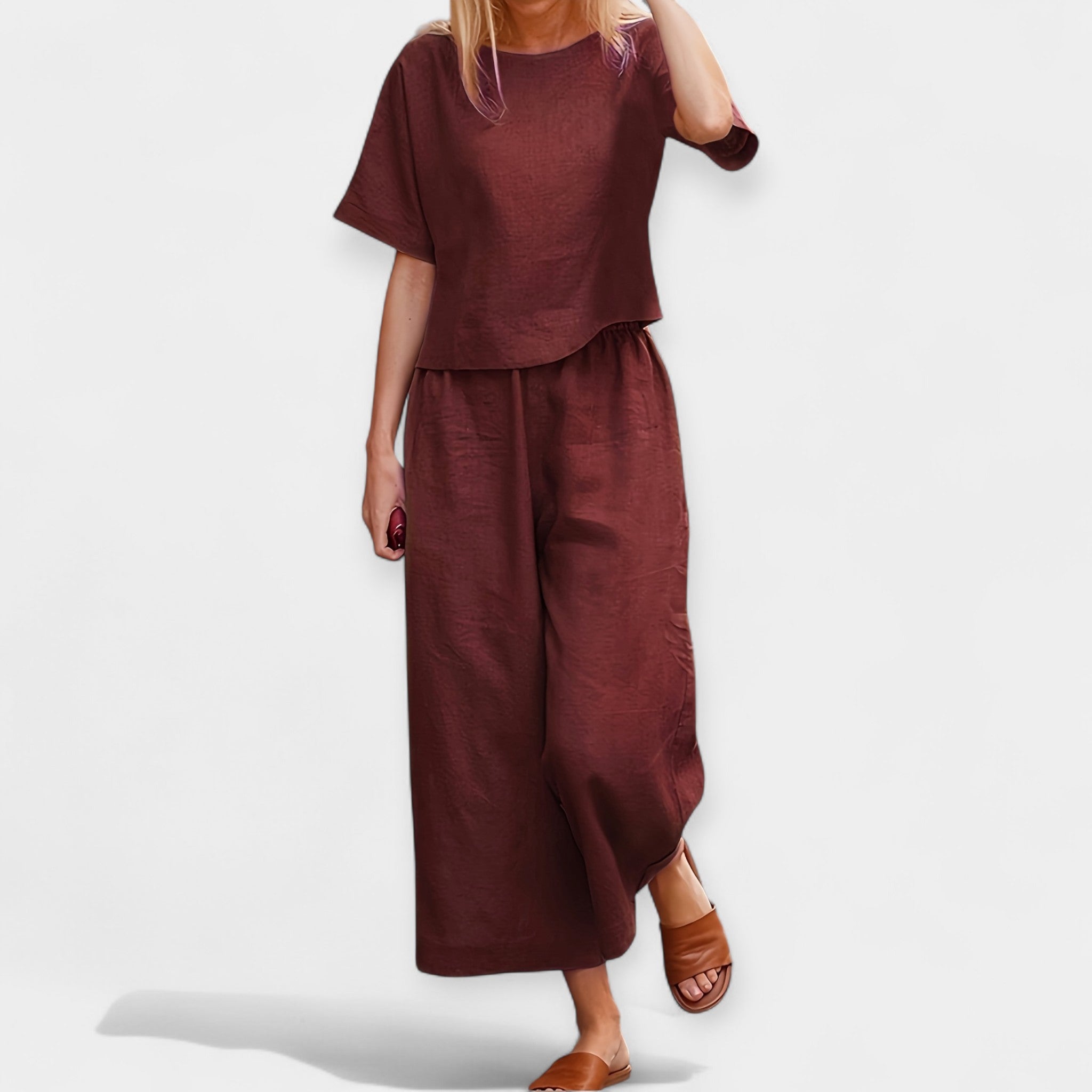 Lightweight Shorts Set with Short Sleeve Shirt