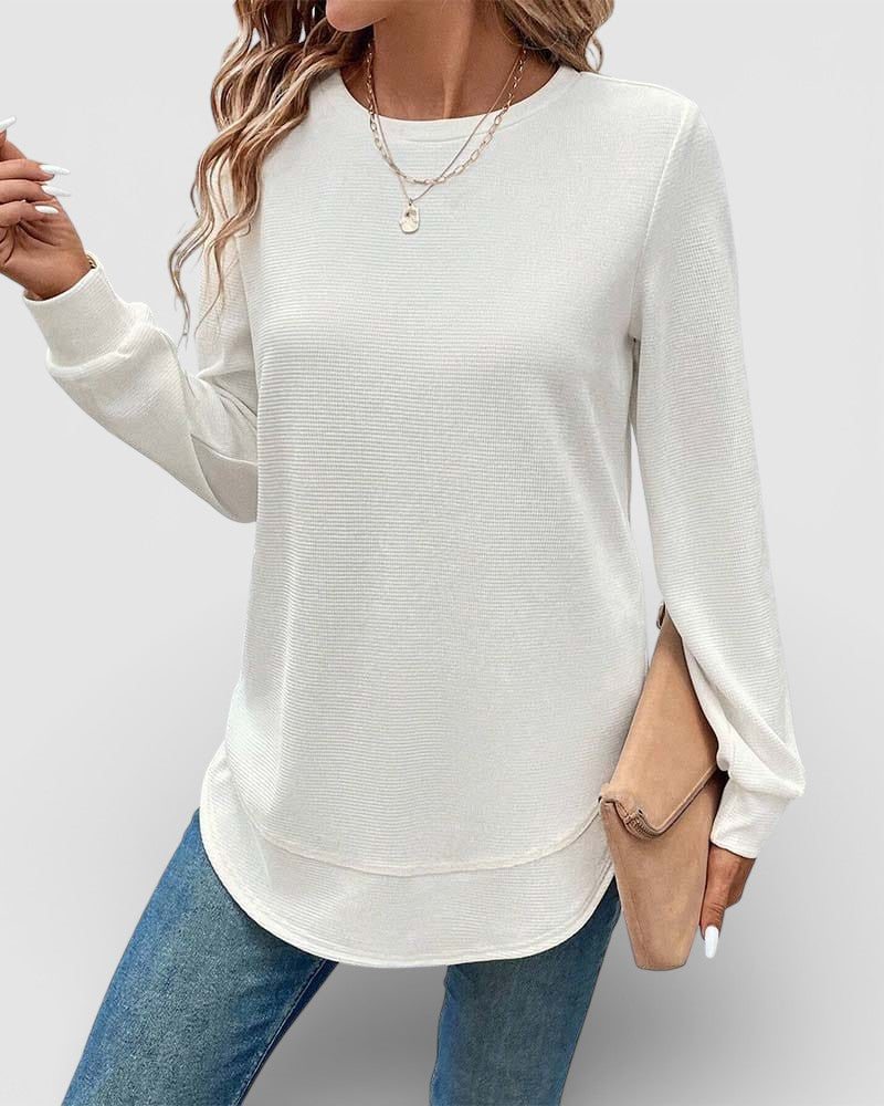Ana™ | Essential Long Sleeve Basic T-Shirt