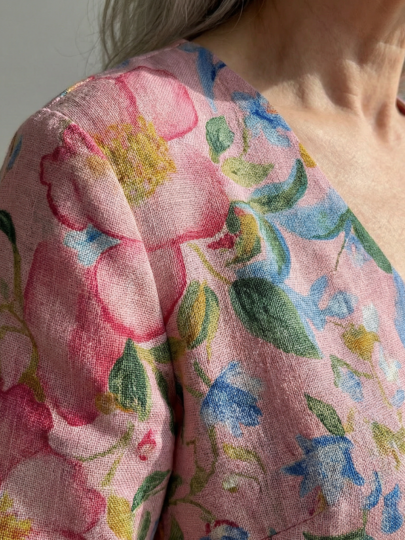 Julien | Rochie Midi Floral cu Formă Ușoară