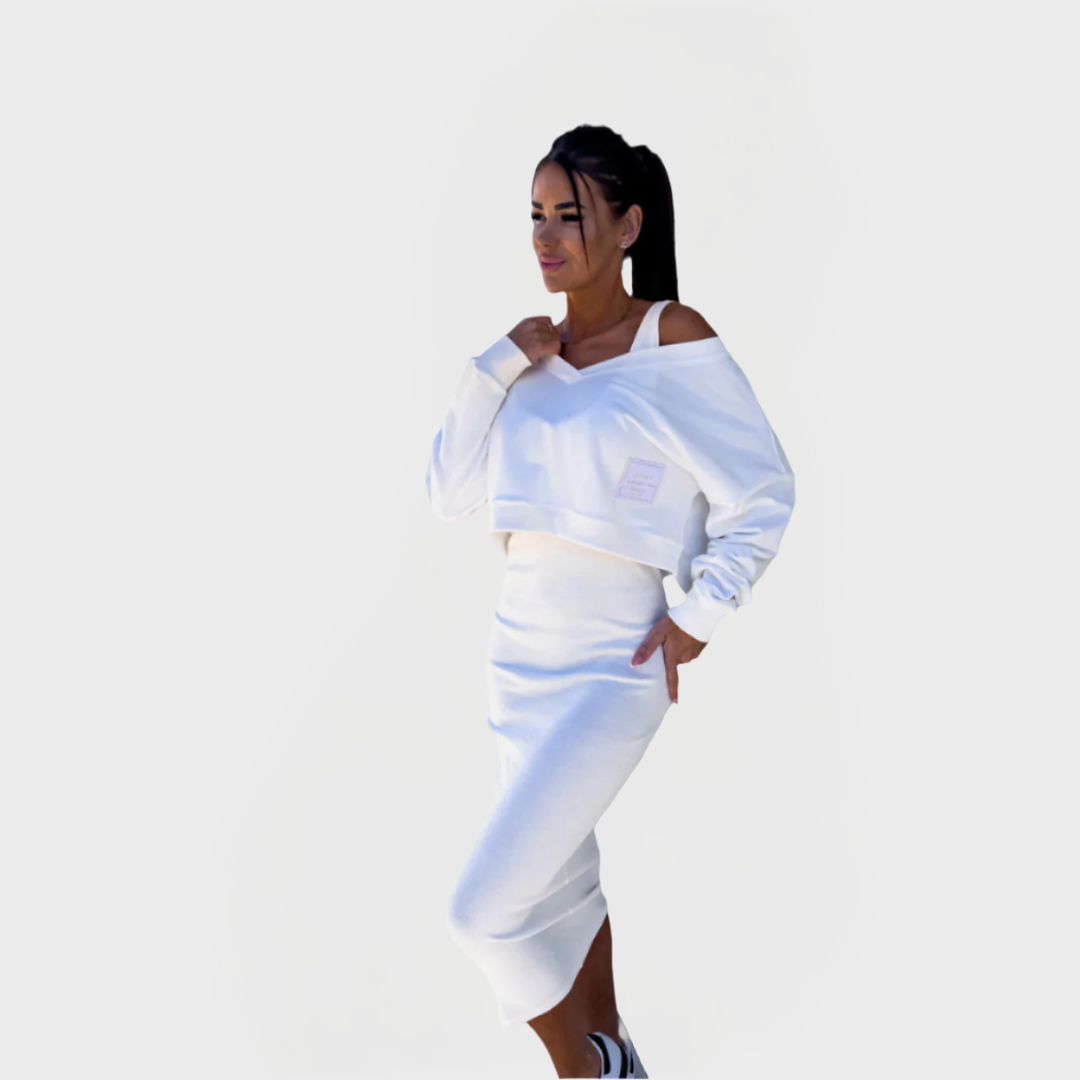 Summer Set with Sweater and Skirt for Comfort and Style