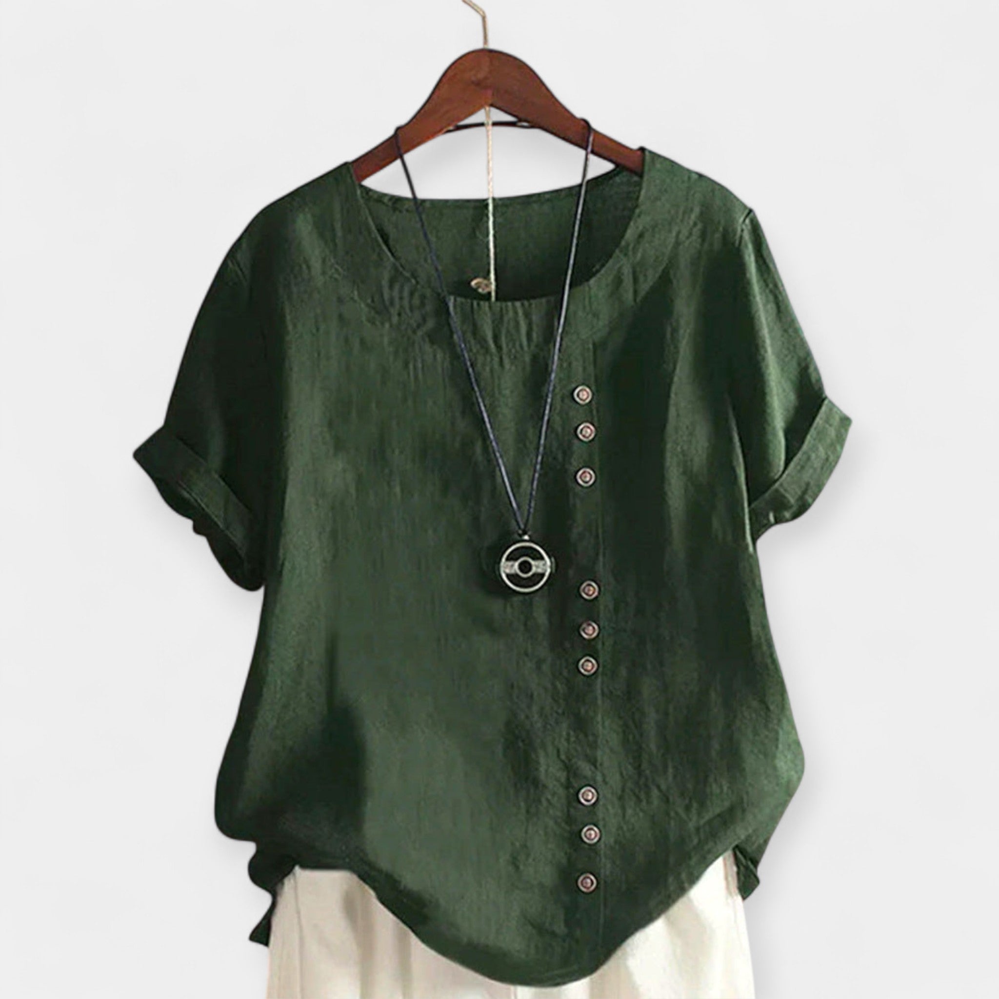 Short Sleeve Shirt with Buttons