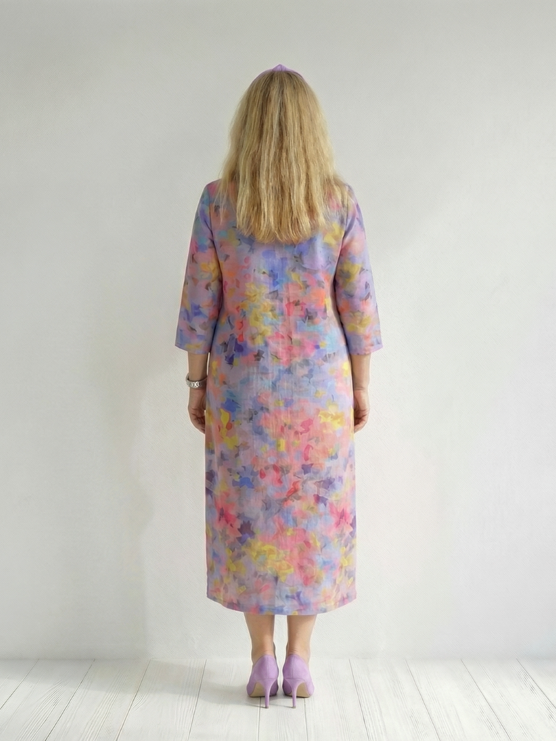 Benson | Rochie Midi Floral Abstract