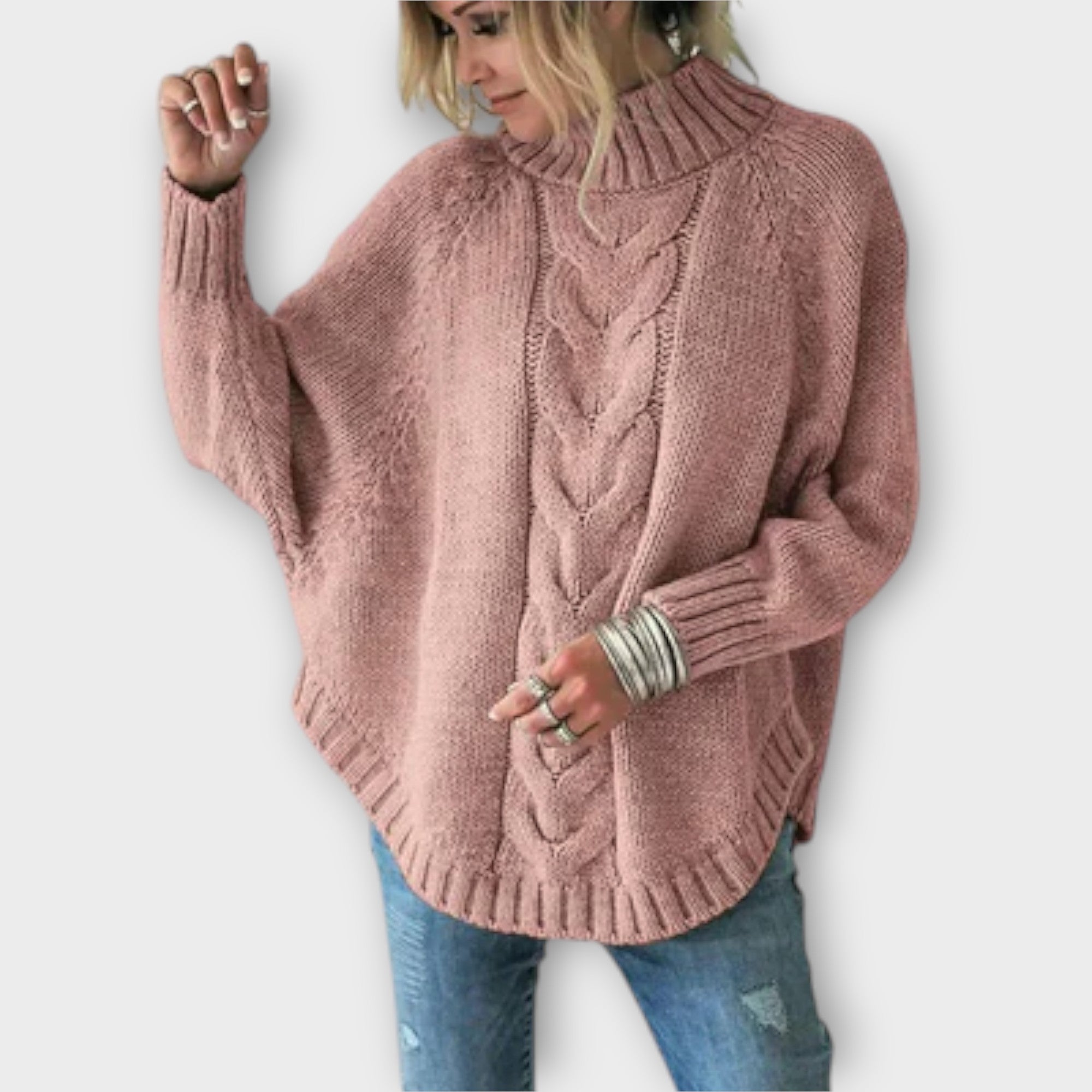 Elysian - Sweater with Cable Knit Design