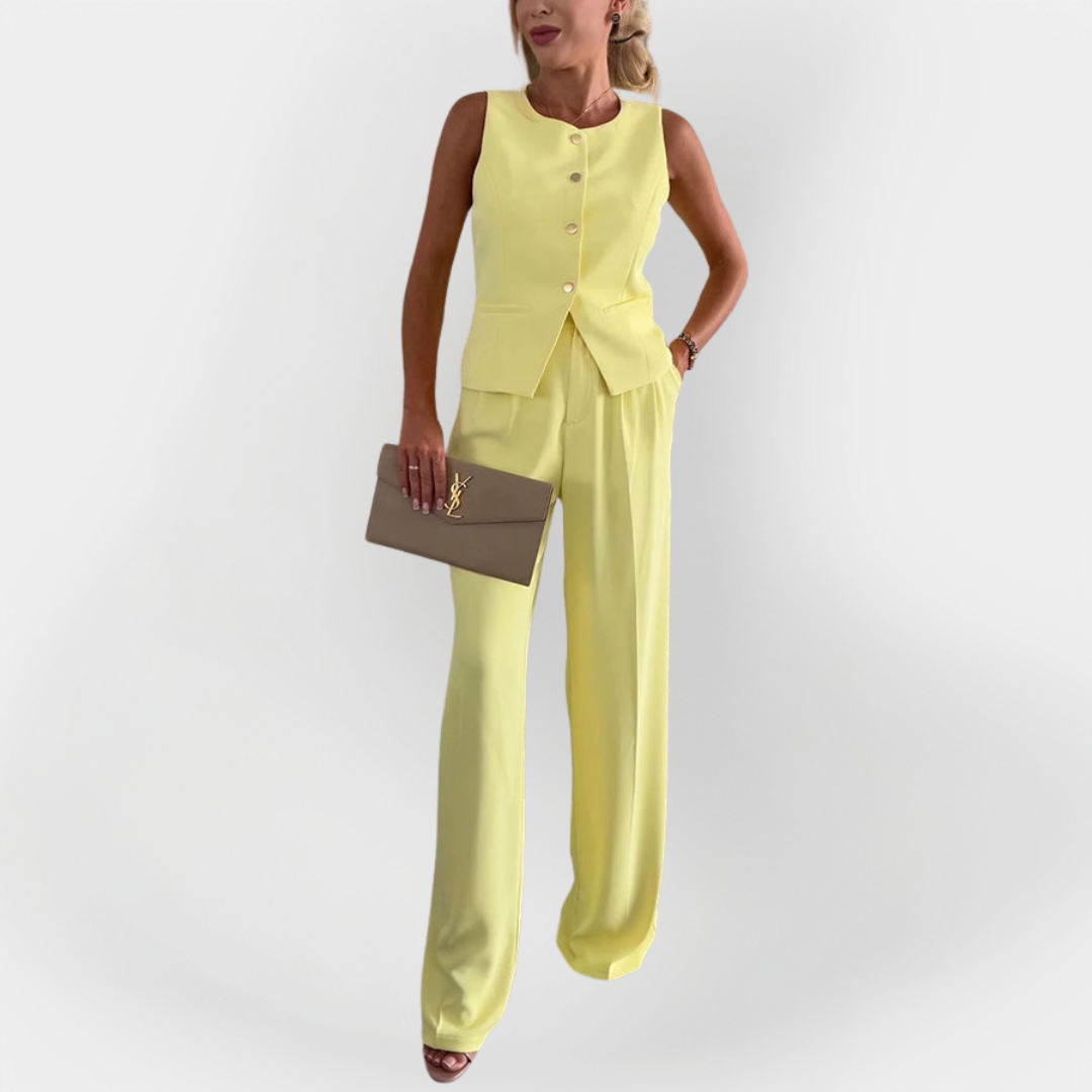 Elegant Pants and Sleeveless Top Set