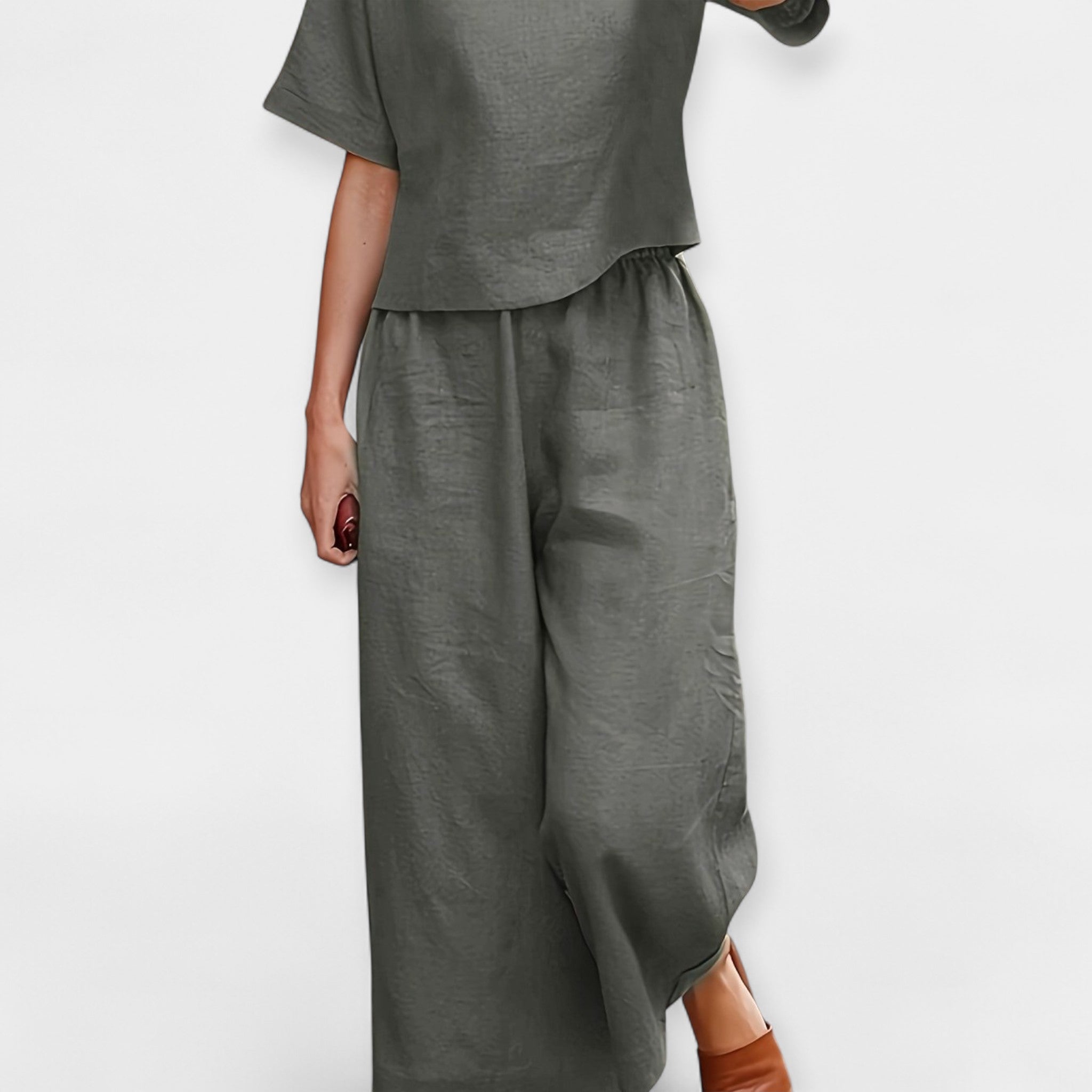 Lightweight Shorts Set with Short Sleeve Shirt