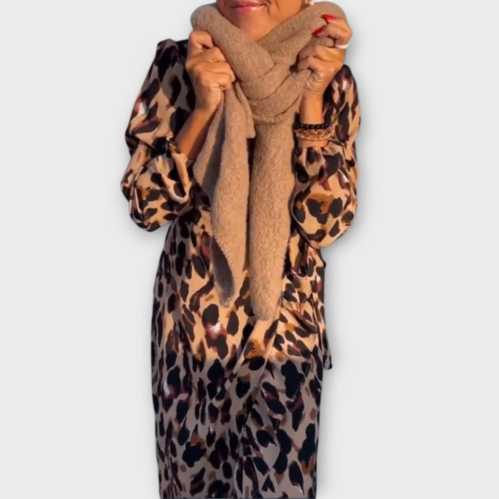 Emilia - Daily Dress with Leopard Print