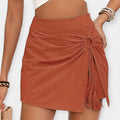 High Waist Shorts with Skirt