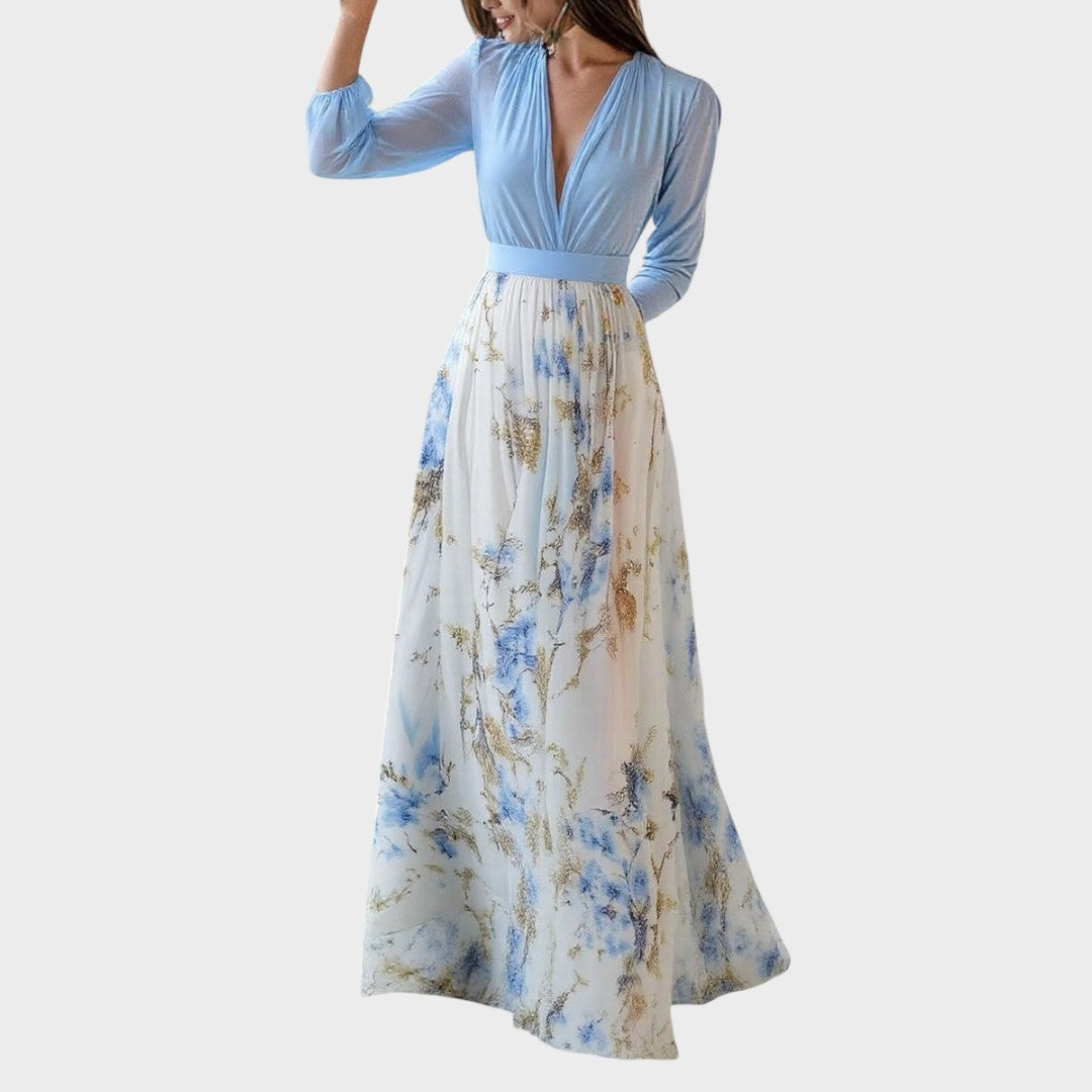 Helena™ | Maxi Dress with Dazzling Floral Print