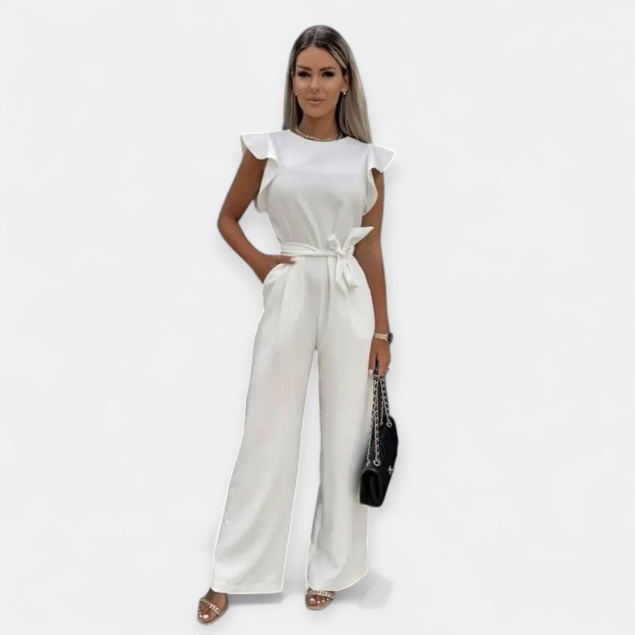 Overall costume with butterfly-shaped sleeves
