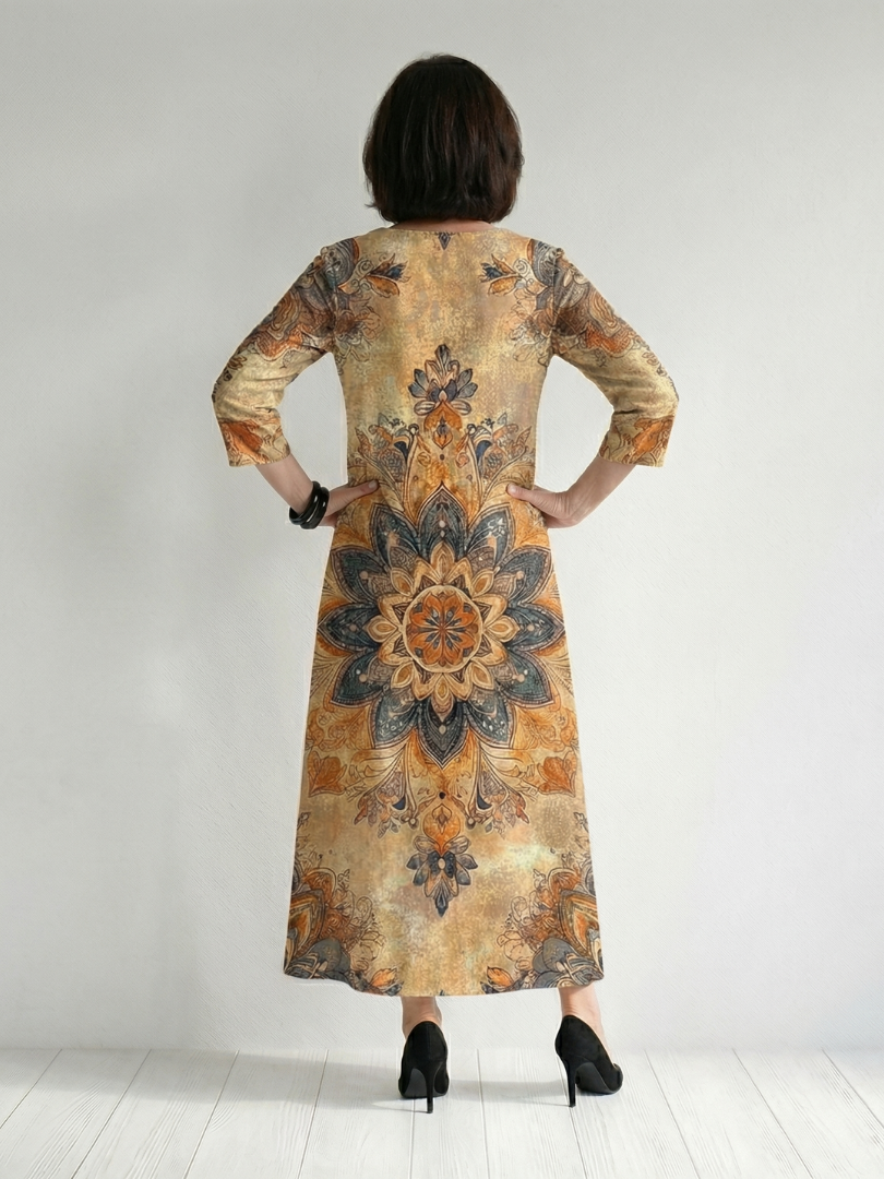 Damon | Rochie Midi Florală Delicată