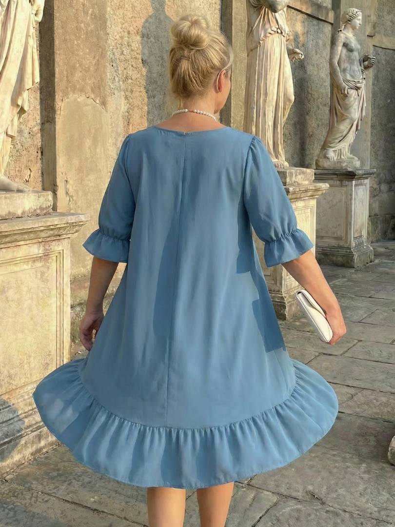 Daven | Rochie de zi cu volane