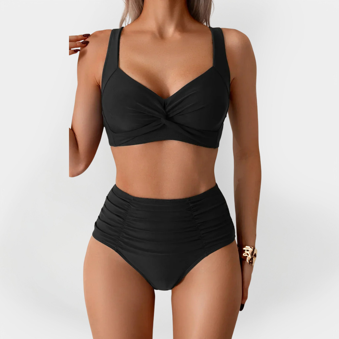 Women's High-Cut Bikini with Chest Trim