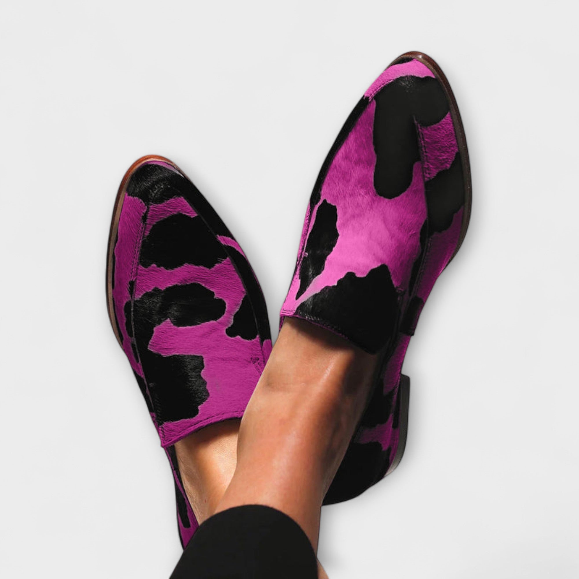 Paloma™ | Mocasi Imprimat Vacă