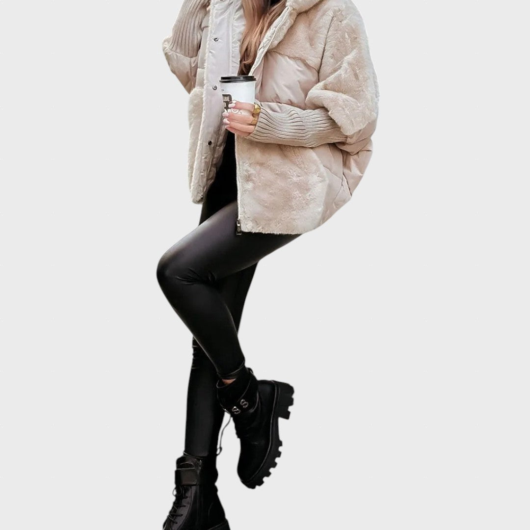 Vygailė | Women's Bomber Style Jacket with Hood