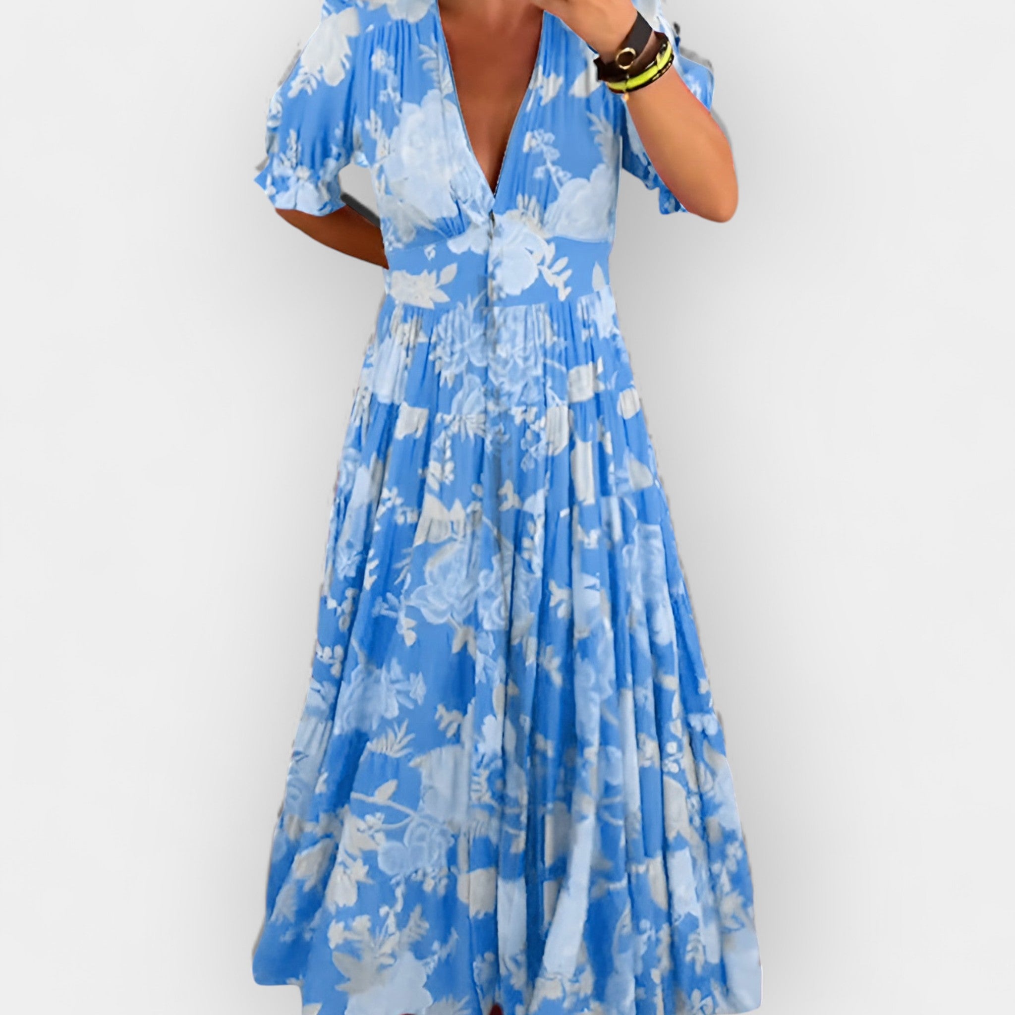 Easy Floral Dress with Pockets