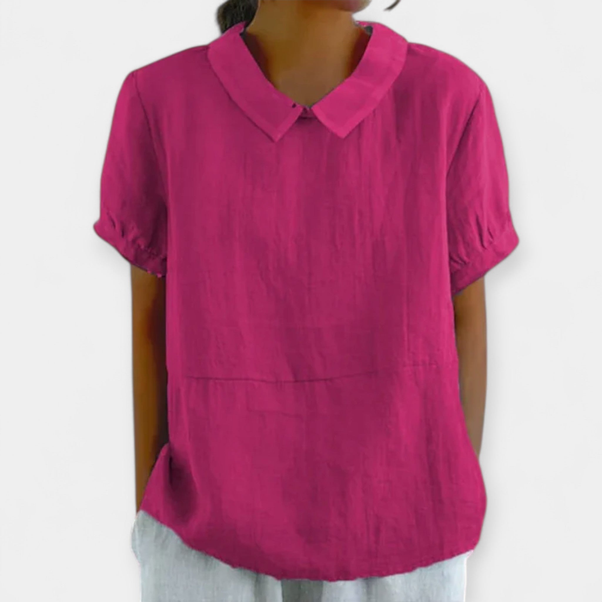 Cotton Shirt with Collar