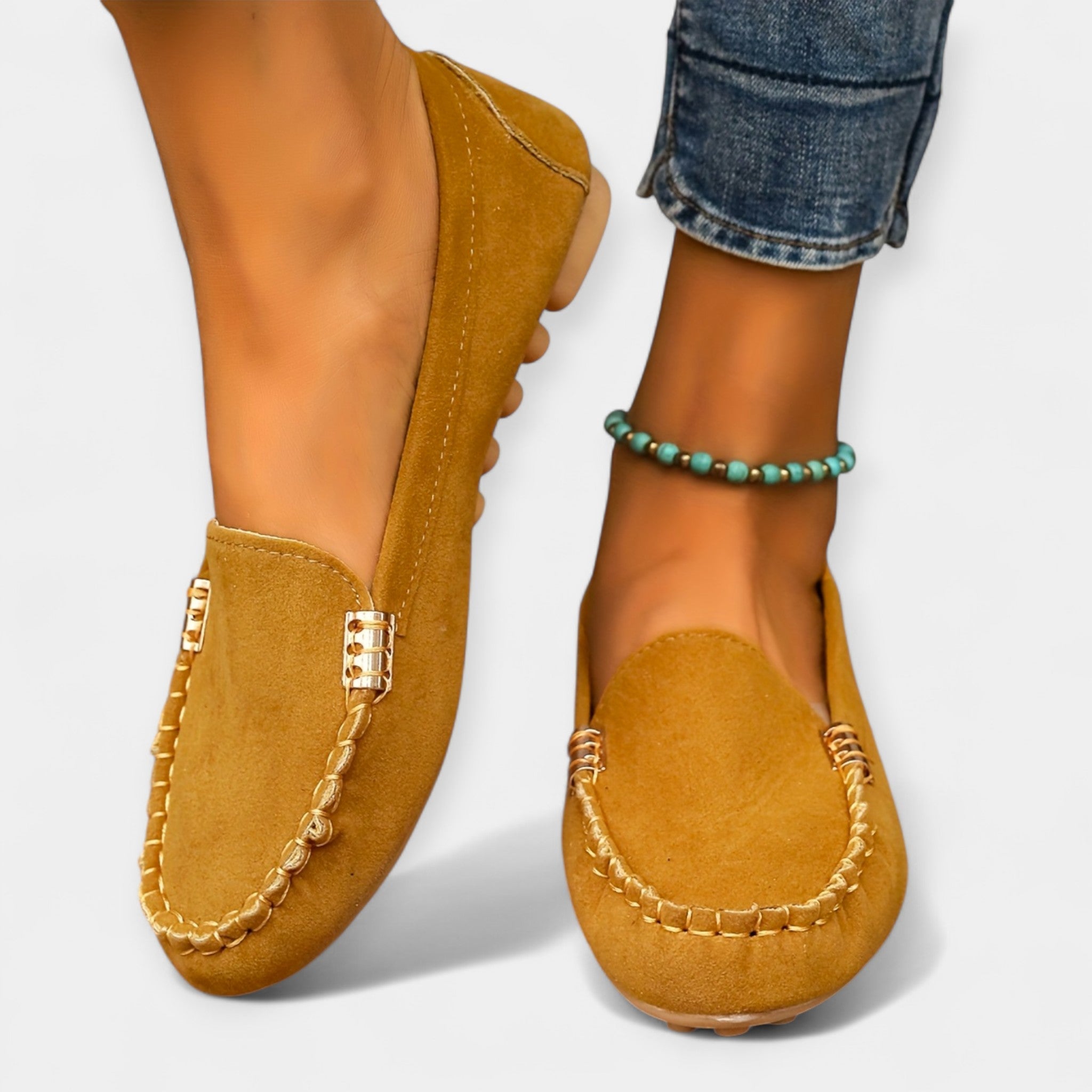 Loafers with Metal Accents