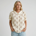 Sofie – Blouse with collar and flowers