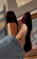 Noë™ | Mocasi din piele întoarsă cu design