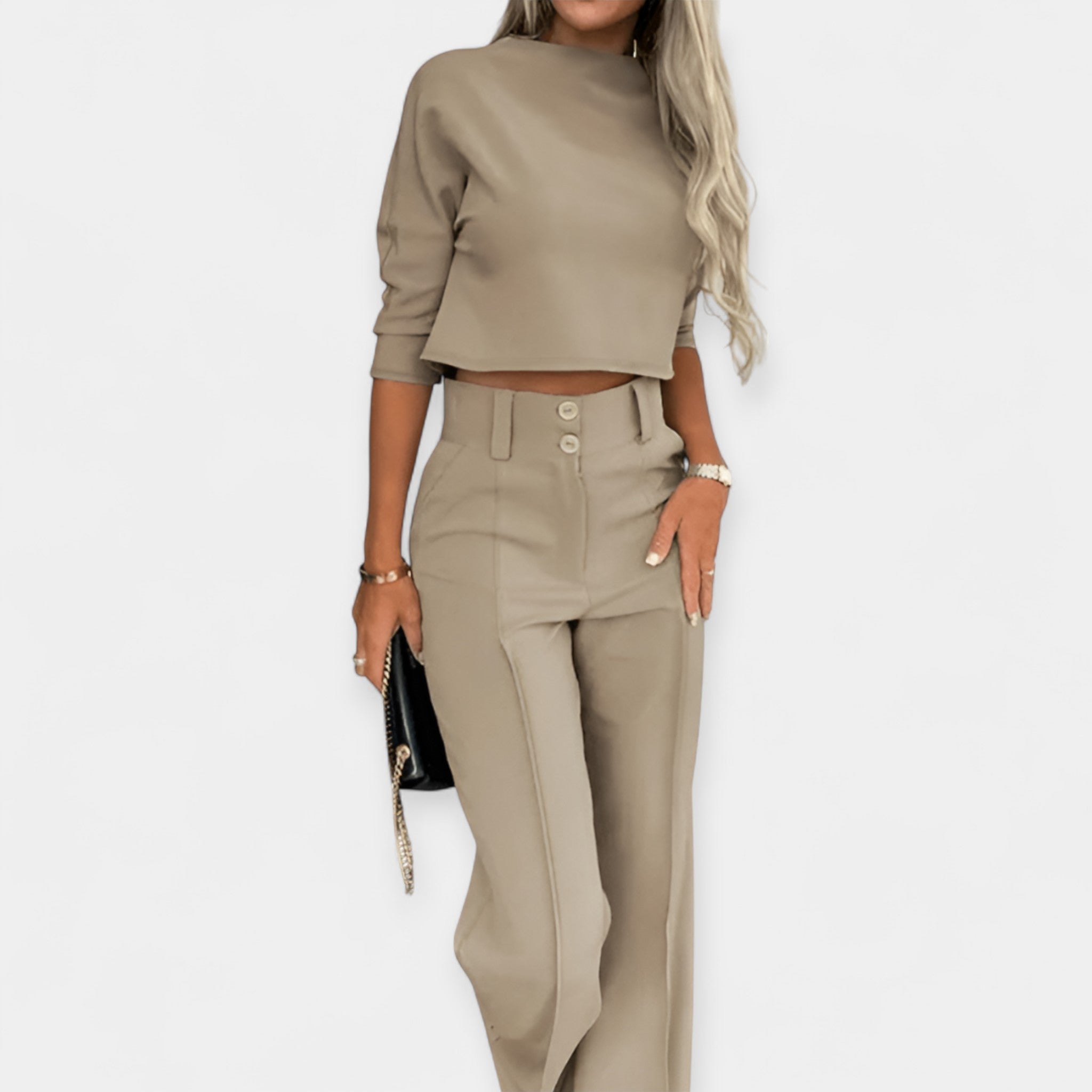 Combination: Crop Top and Pants