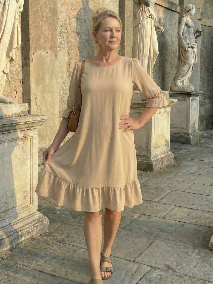 Daven | Rochie de zi cu volane
