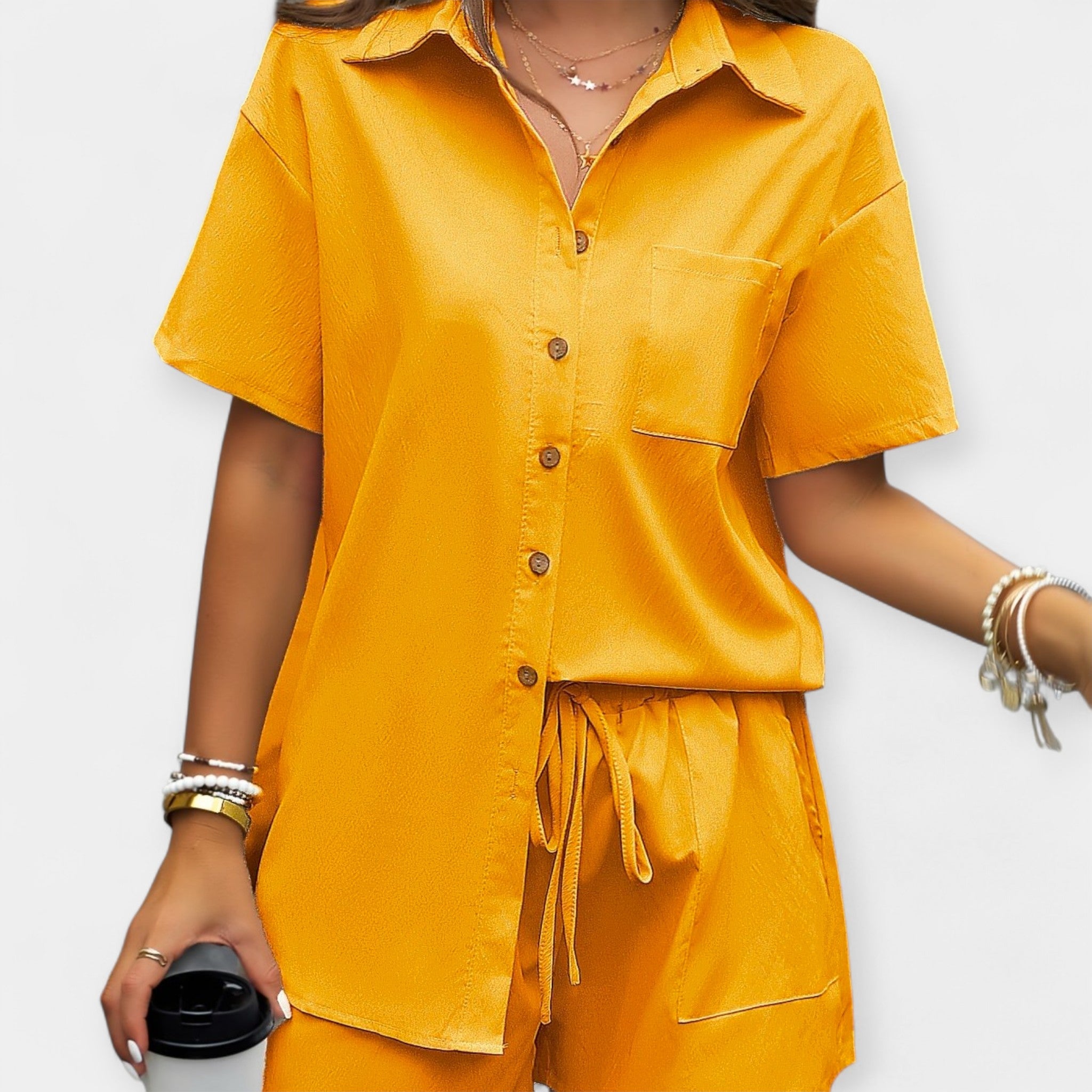 Comfortable Set with Shirt and Shorts