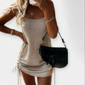 Sleeveless Sweater with Belt