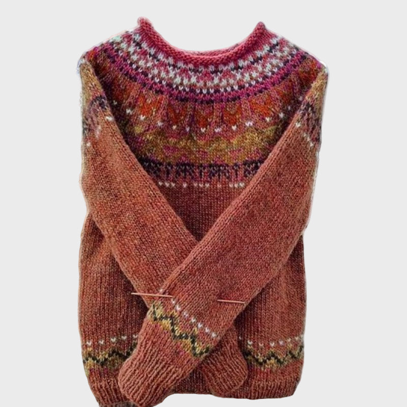 Knitted Retro Style Golf Sweater
